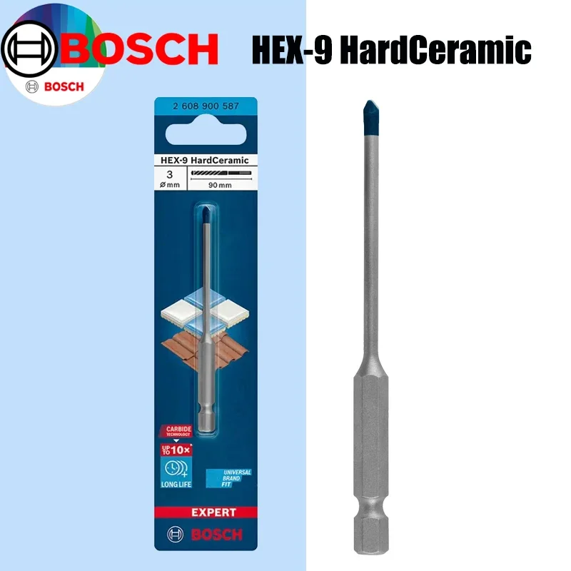Ceramic Tile Floor - Brocas de Cerâmica Dura BOSCH Hex-9