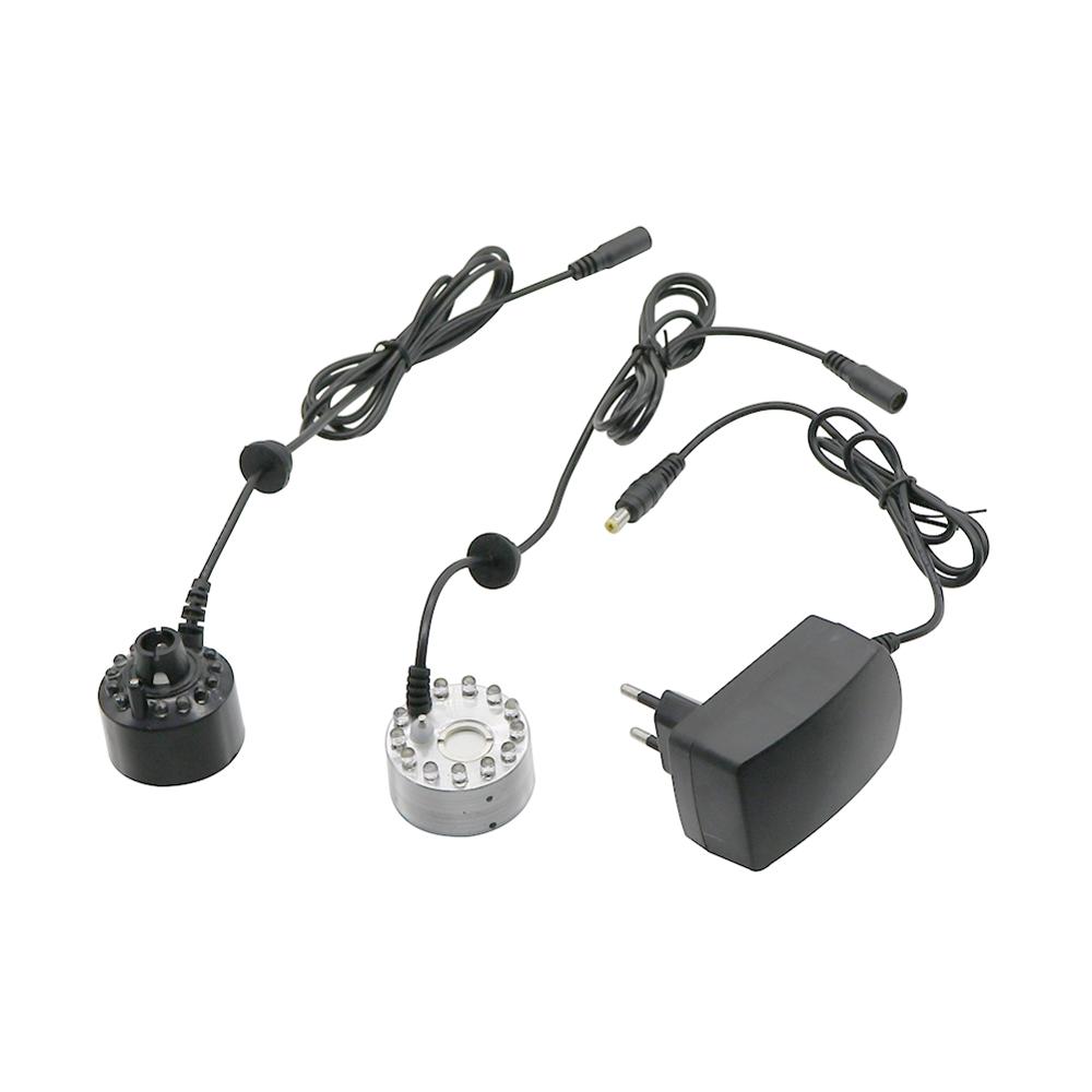 Terrarium Fogger Ultrasonic - 12 LED Atomizador AC100-240V Luz Colorida