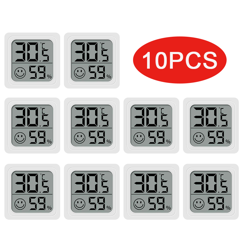Digital Hygrometer Probe - Termômetro Digital Mini LCD 6-10PCS, Higrômetro,