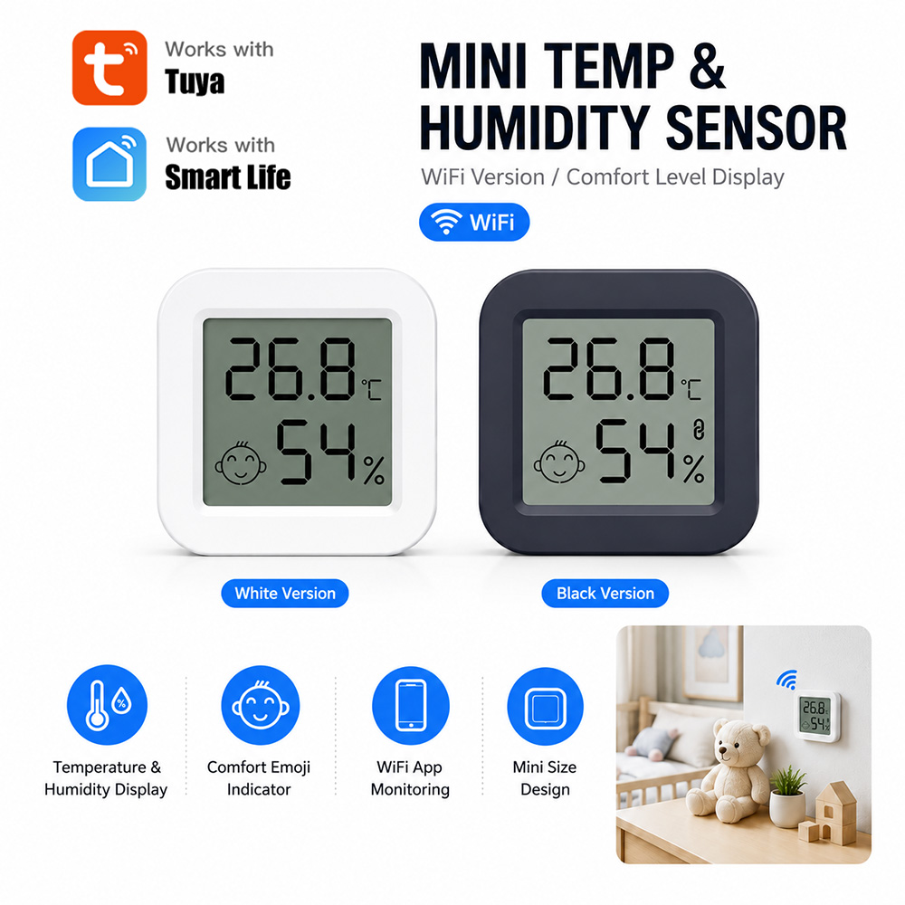 Digital Hygrometer Probe - Sensores de Temperatura e Umidade LCD