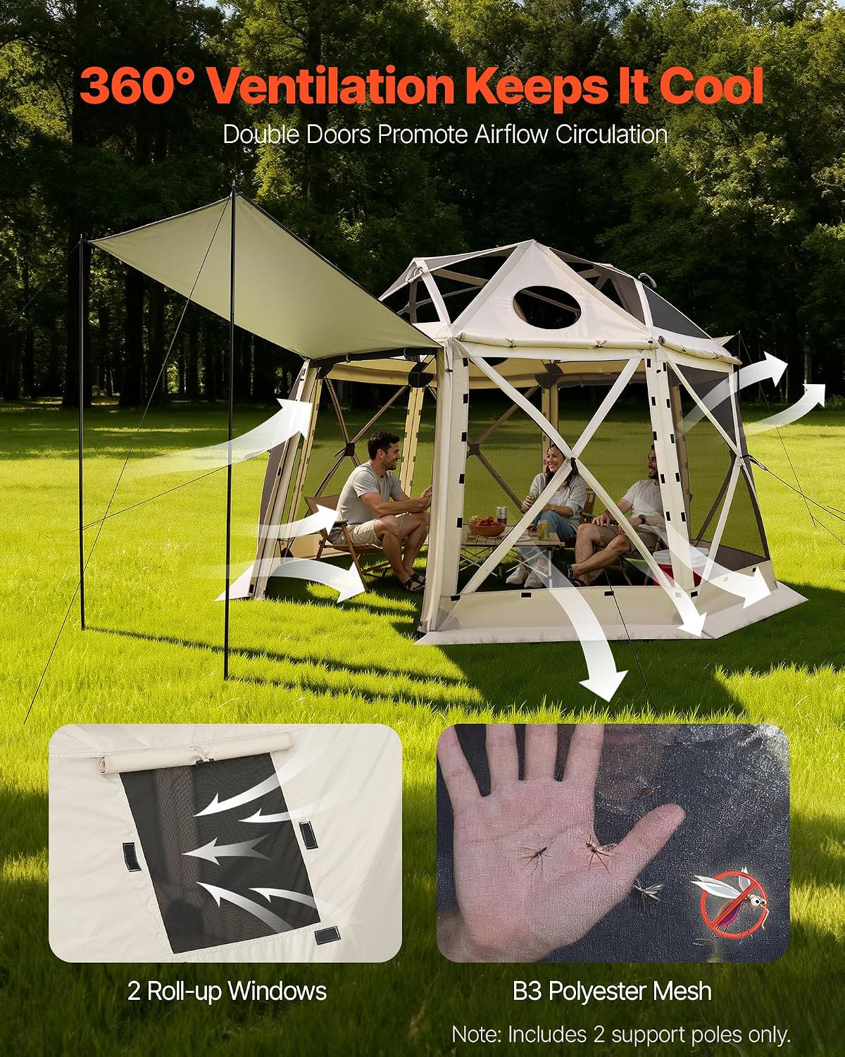 Tenda Gazebo Pop-Up de 12x12 P - Screen Top Mesh avaliação e preço