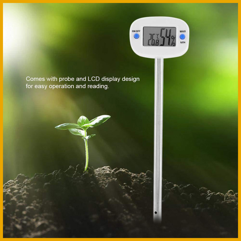 Termômetro Digital de Solo LCD - Digital Hygrometer Probe avaliação e preço