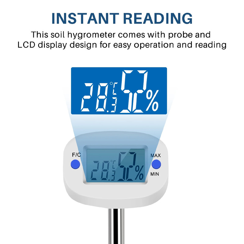 Termômetro Digital de Solo LCD - Digital Hygrometer Probe avaliação e preço