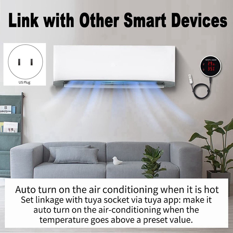 Tuya wifi sensor de temperatur - Digital Hygrometer Probe avaliação e preço