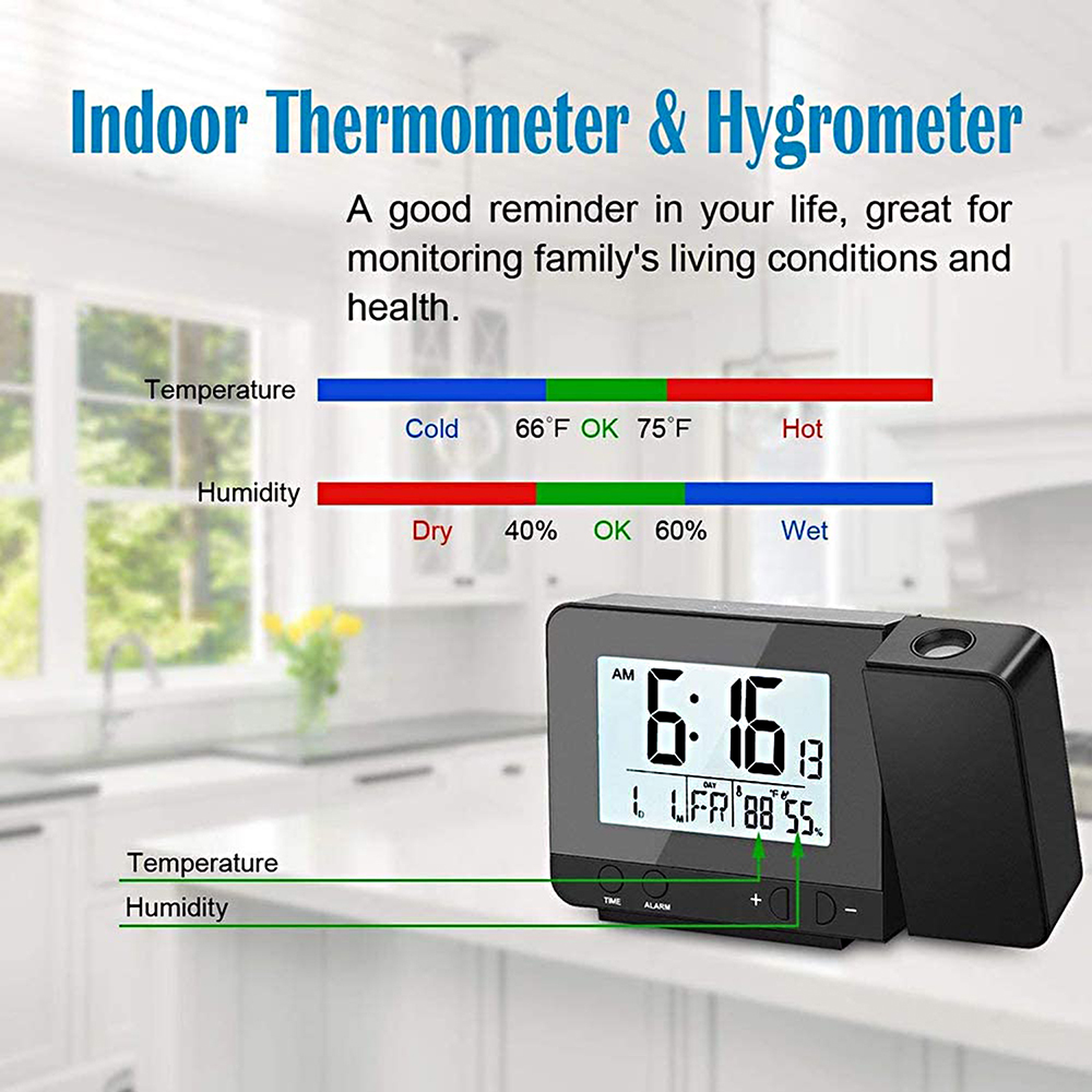 Despertador de projeção para q - Digital Hygrometer Probe avaliação e preço