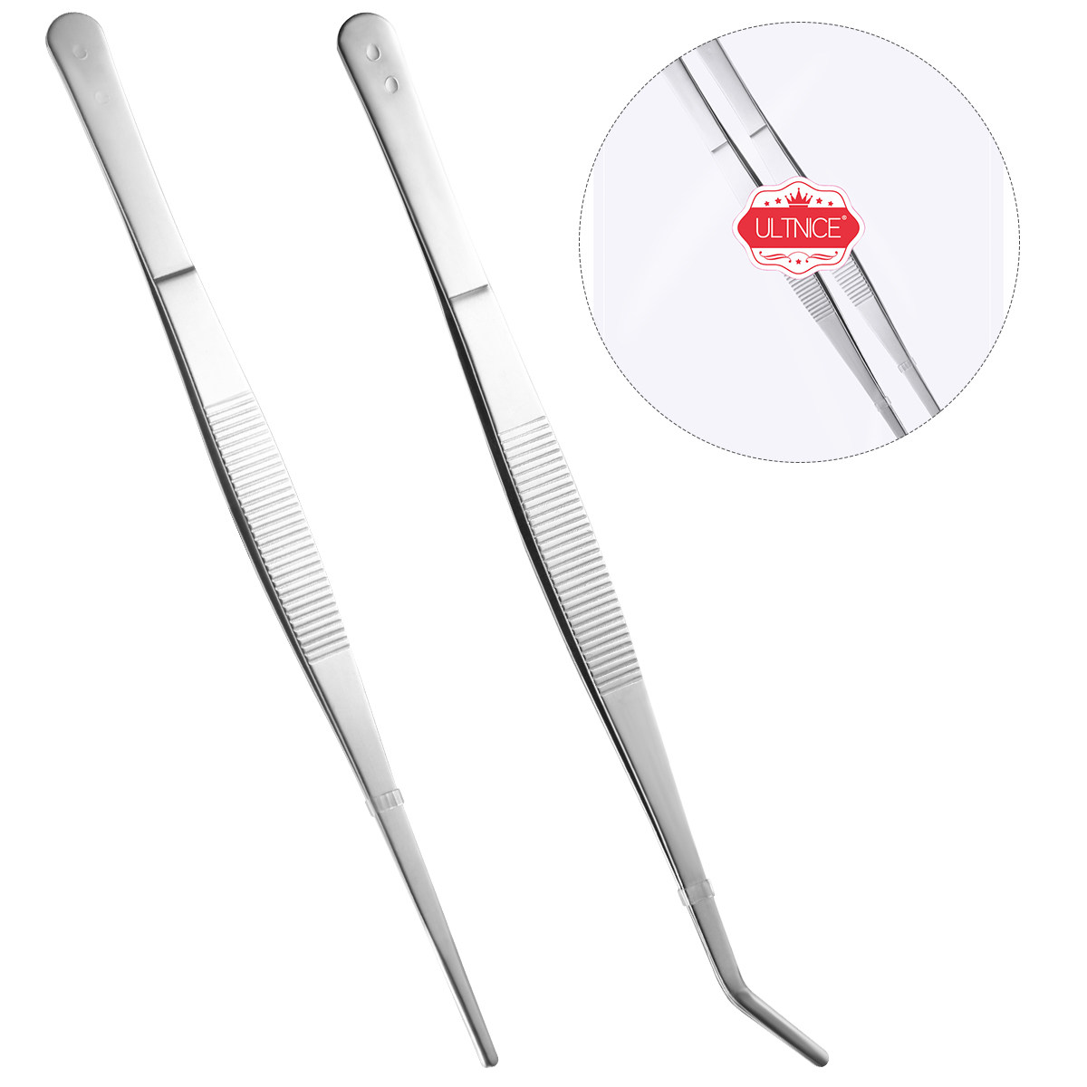 2 peças de pinças de aço inoxi - Feeding Tong Stainless avaliação e preço