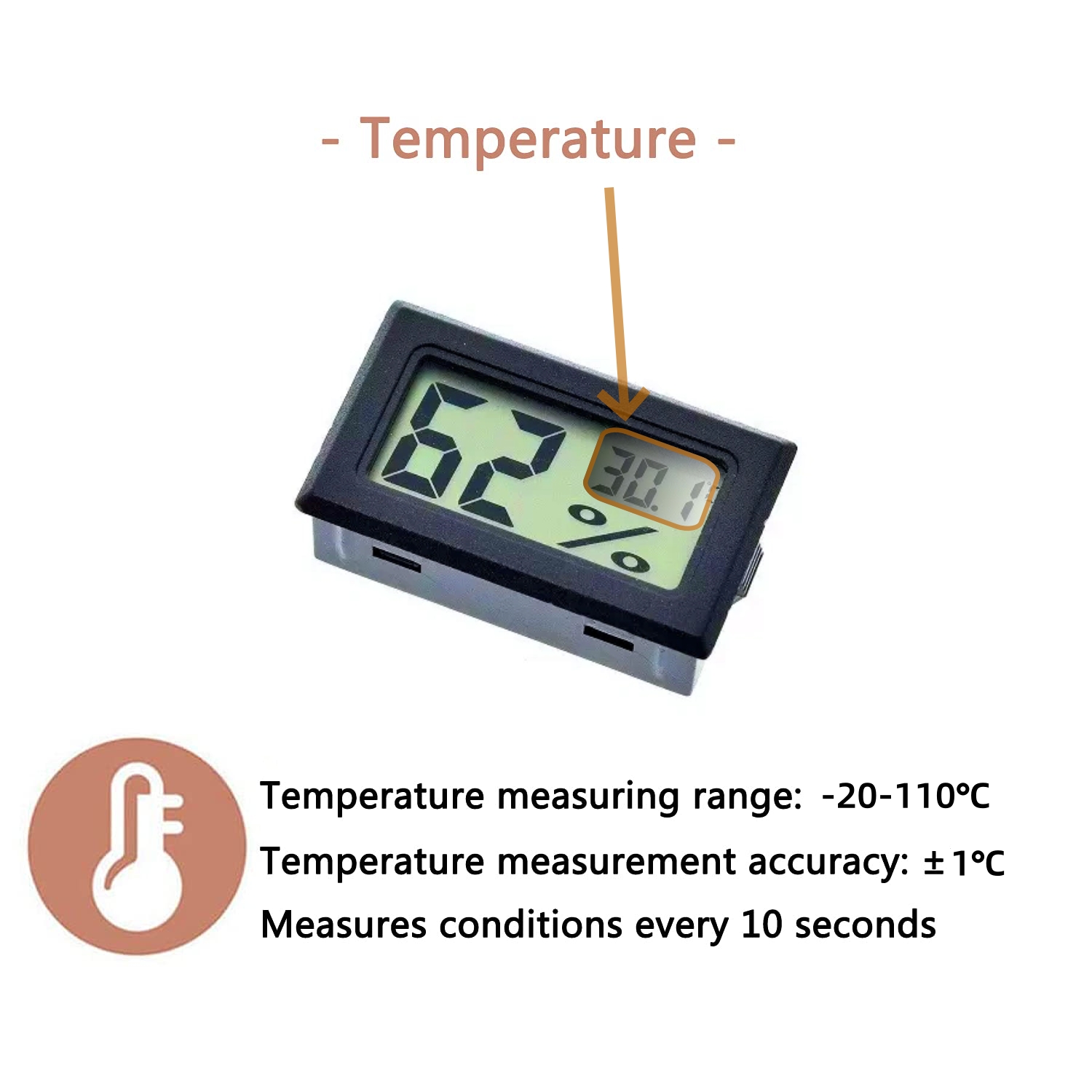 Mini Higrômetro Digital e Term - Digital Hygrometer Probe avaliação e preço